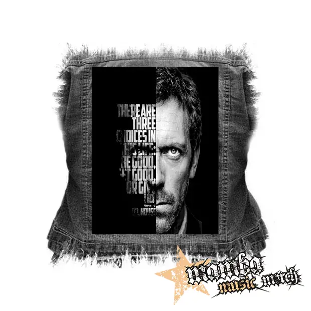 DR.HOUSE - Poster Motive 2 - chrbtová nášivka (36 x 27 cm)