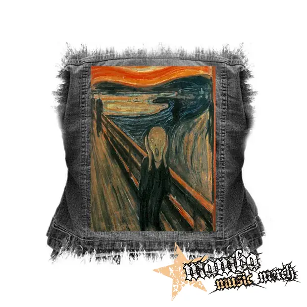 EDVARD MUNCH - Výkrik - chrbtová nášivka (36 x 27 cm)