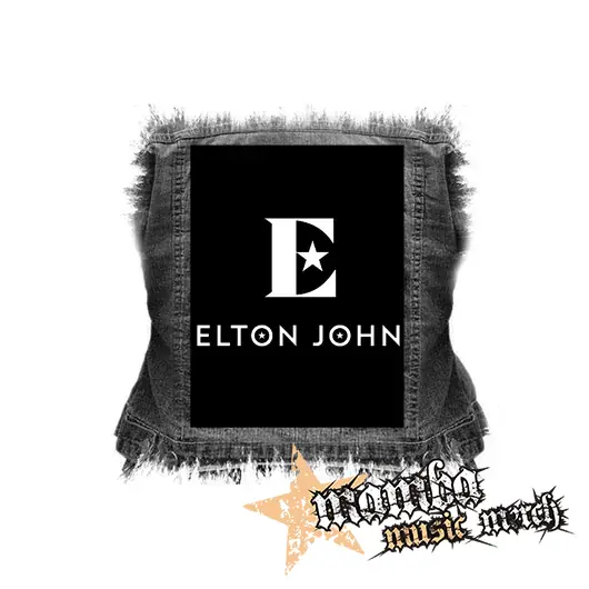 ELTON JOHN - Logo Star - chrbtová nášivka (36 x 27 cm)