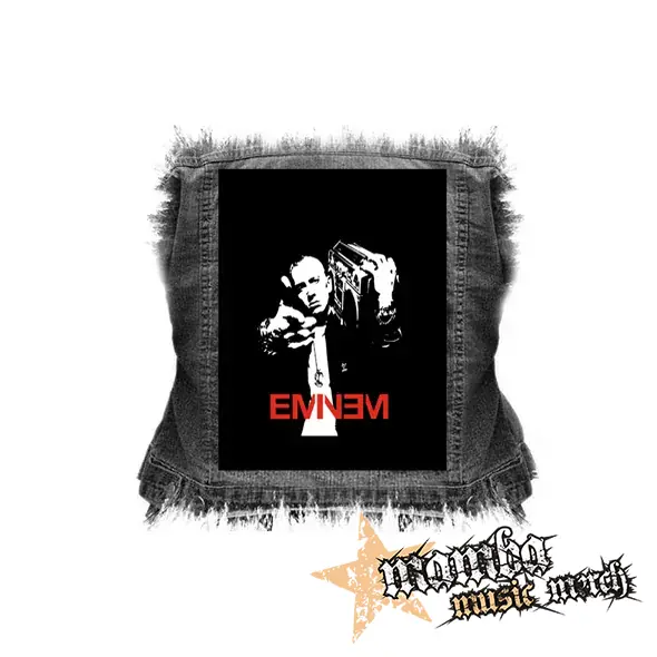 EMINEM - Logo & Portrait - chrbtová nášivka (36 x 27 cm)