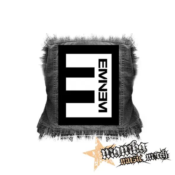 EMINEM - Logo Crest CIERNE - chrbtová nášivka (36 x 27 cm)