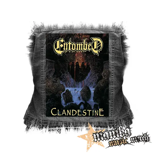 ENTOMBED - Clandestine - chrbtová nášivka (36 x 27 cm)