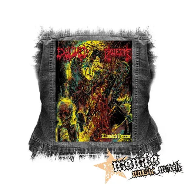EXHUMED - Twisted Horror - chrbtová nášivka (36 x 27 cm)
