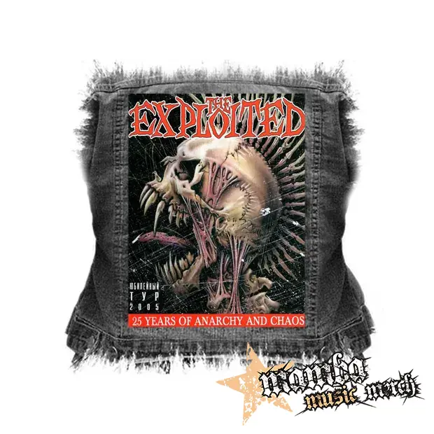 EXPLOITED - 25 Years of Anarchy and Chaos. Live In Moscow - chrbtová nášivka (36 x 27 cm)
