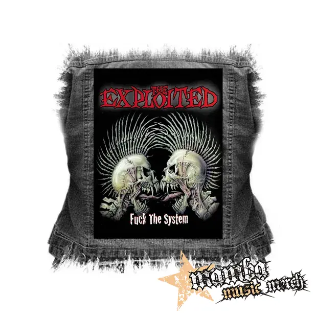 EXPLOITED - Fuck The System - chrbtová nášivka (36 x 27 cm)