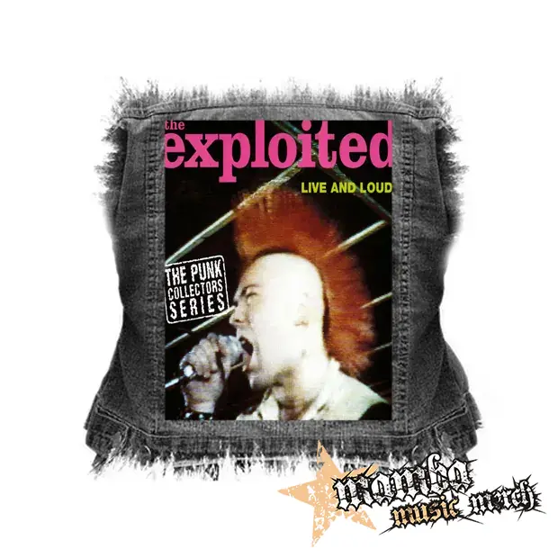 EXPLOITED - Live And Loud - chrbtová nášivka (36 x 27 cm)