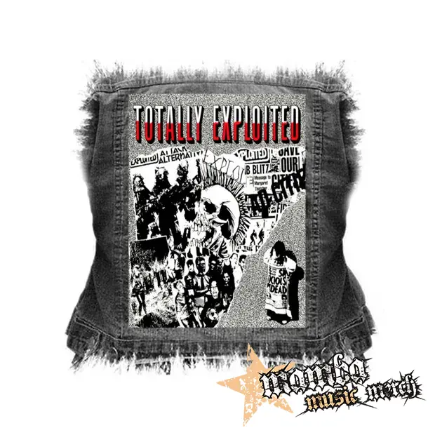 EXPLOITED - Totally Exploited - Best Of - chrbtová nášivka (36 x 27 cm)