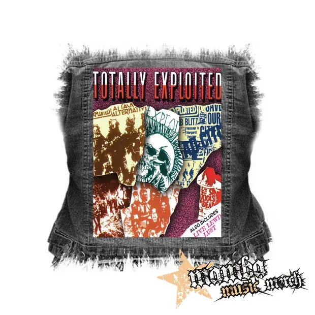 EXPLOITED - Totally Exploited - Live Lewd Lust - chrbtová nášivka (36 x 27 cm)