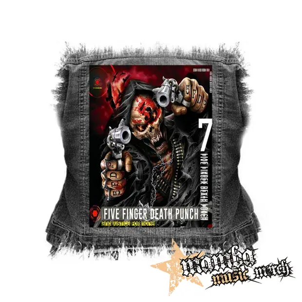 FIVE FINGER DEATH PUNCH - And Justice for None - chrbtová nášivka (36 x 27 cm)