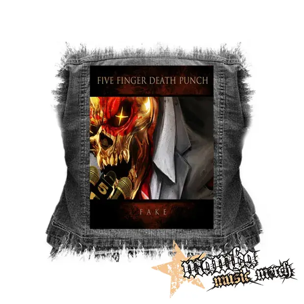 FIVE FINGER DEATH PUNCH - Fake - chrbtová nášivka (36 x 27 cm)