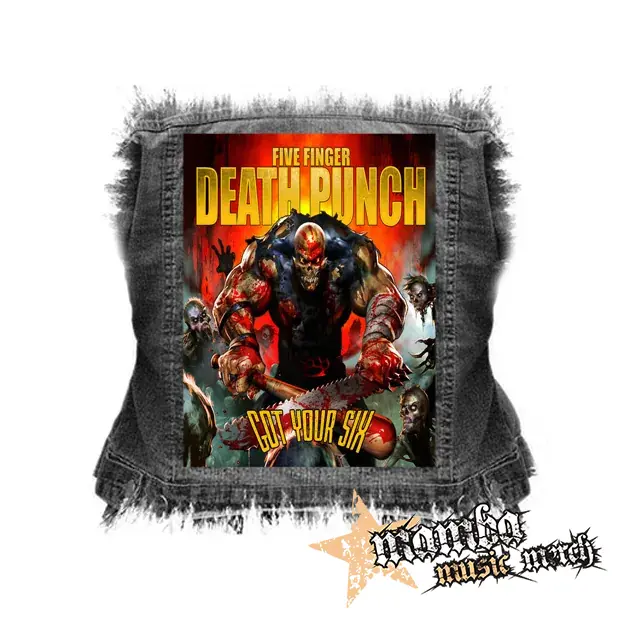 FIVE FINGER DEATH PUNCH - Got Your Six - chrbtová nášivka (36 x 27 cm)