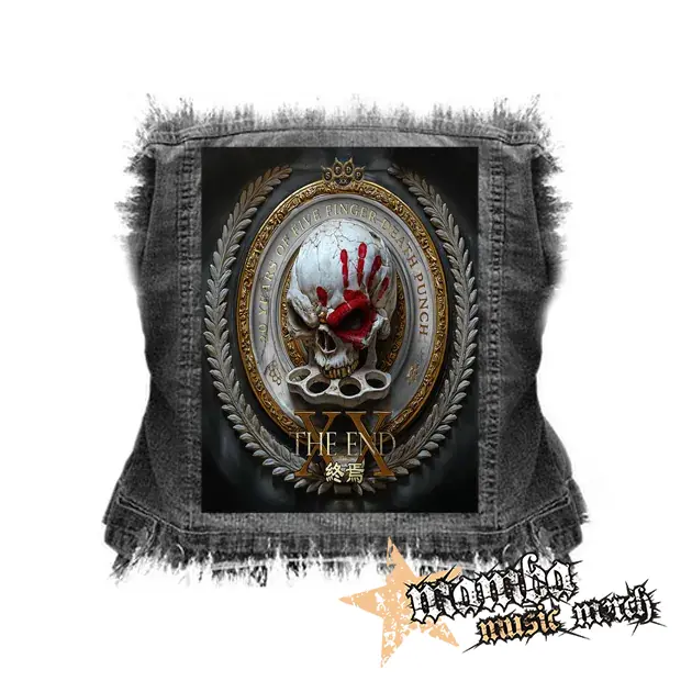 FIVE FINGER DEATH PUNCH - The End - chrbtová nášivka (36 x 27 cm)