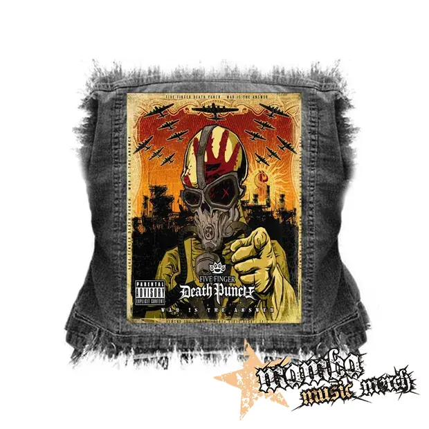 FIVE FINGER DEATH PUNCH - War is the Answer - chrbtová nášivka (36 x 27 cm)