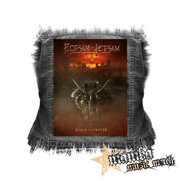 FLOTSAM AND JETSAM - Blood in the Water - chrbtová nášivka (36 x 27 cm)