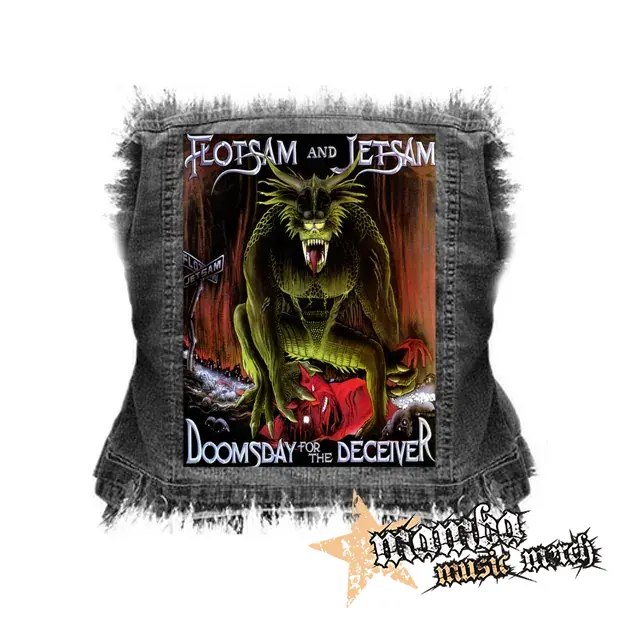 FLOTSAM AND JETSAM - Doomsday for the Deceiver - chrbtová nášivka (36 x 27 cm)