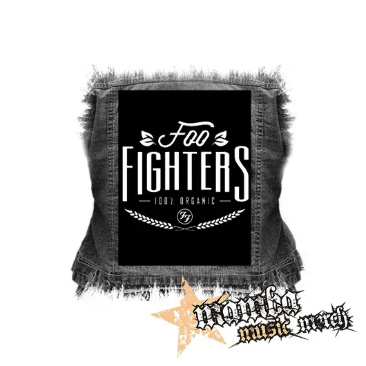 FOO FIGHTERS - 100 % Organic - chrbtová nášivka (36 x 27 cm)