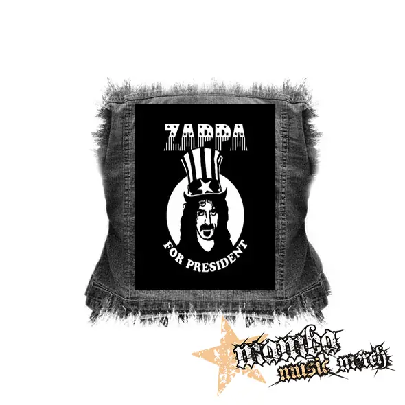 FRANK ZAPPA - For President - chrbtová nášivka (36 x 27 cm)
