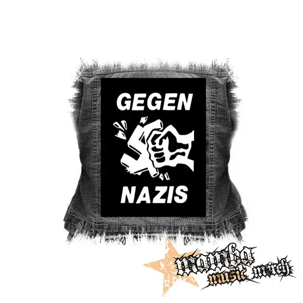 GEGEN NAZIS - chrbtová nášivka (36 x 27 cm)
