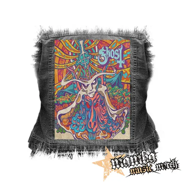 GHOST - Seven Inches of Satanic Panic - chrbtová nášivka (36 x 27 cm)