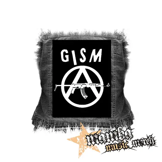 GISM - Logo Anarchy - chrbtová nášivka (36 x 27 cm)