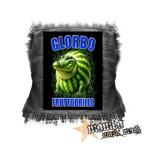 GLORBO FRUTTODRILLO - chrbtová nášivka (36 x 27 cm)