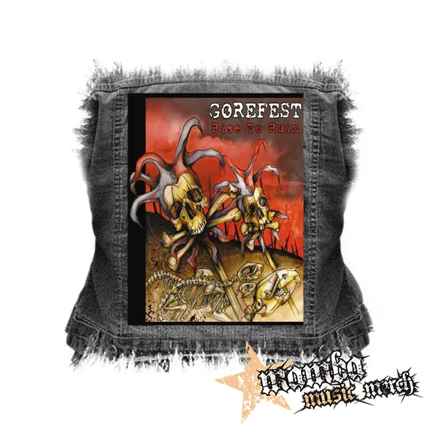 GOREFEST - Rise To Ruin - chrbtová nášivka (36 x 27 cm)