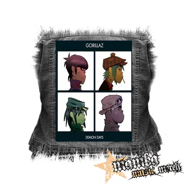 GORILLAZ - Demon Days - chrbtová nášivka (36 x 27 cm)