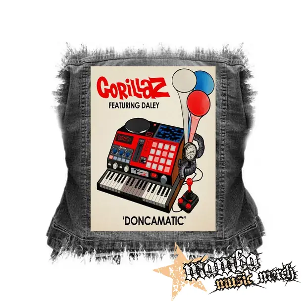 GORILLAZ - Doncamatic - chrbtová nášivka (36 x 27 cm)