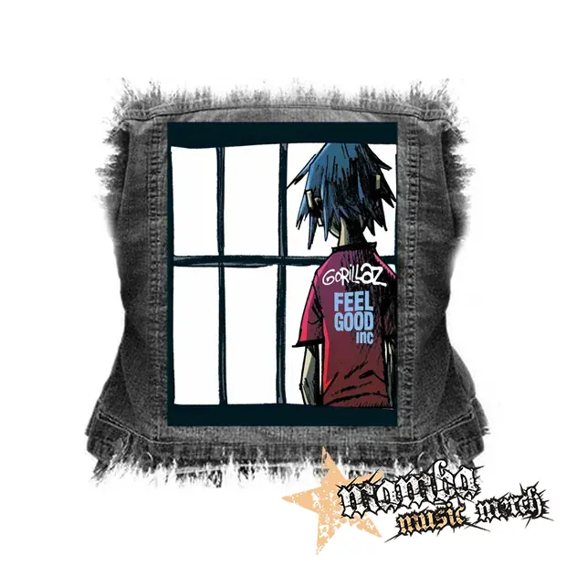GORILLAZ - Feel Good Inc - chrbtová nášivka (36 x 27 cm)