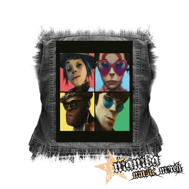 GORILLAZ - Humanz - chrbtová nášivka (36 x 27 cm)
