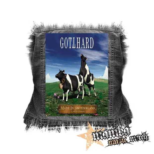 GOTTHARD - Made in Switzerland - chrbtová nášivka (36 x 27 cm)