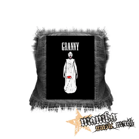 GRANNY HORROR VILLAGE - Logo & Portrait - chrbtová nášivka (36 x 27 cm)