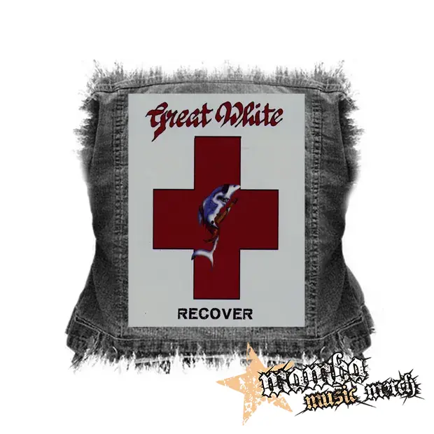 GREAT WHITE - Recover - chrbtová nášivka (36 x 27 cm)
