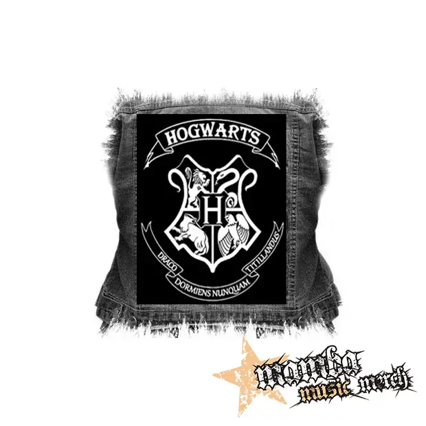 HARRY POTTER - Hogwarts Crest - chrbtová nášivka (36 x 27 cm)