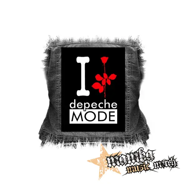 I LOVE DEPECHE MODE - chrbtová nášivka (36 x 27 cm)