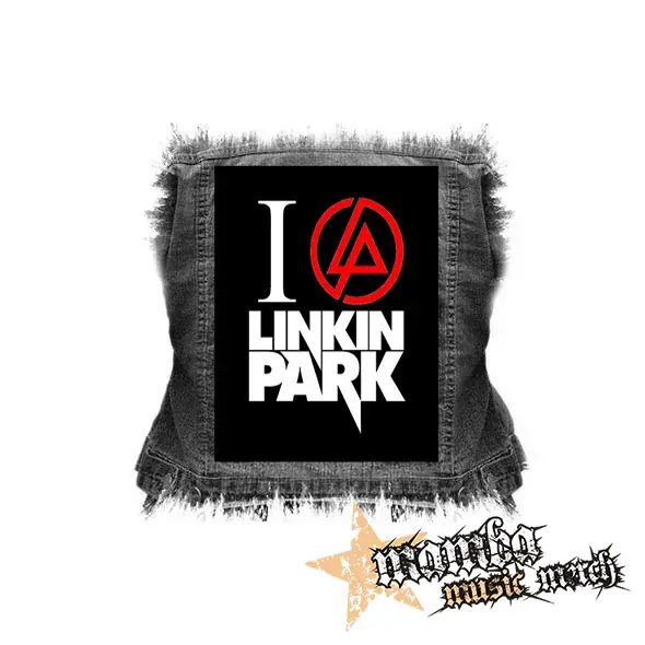 I LOVE LINKIN PARK - Crest Motive - chrbtová nášivka (36 x 27 cm)