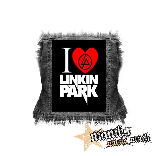 I LOVE LINKIN PARK - chrbtová nášivka (36 x 27 cm)