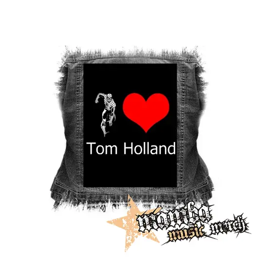 I LOVE TOM HOLLAND - chrbtová nášivka (36 x 27 cm)