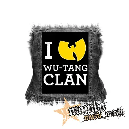I LOVE WU TANG - chrbtová nášivka (36 x 27 cm)