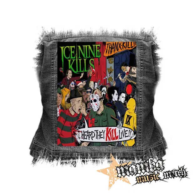 ICE NINE KILLS - I Heard They KILL Live - chrbtová nášivka (36 x 27 cm)