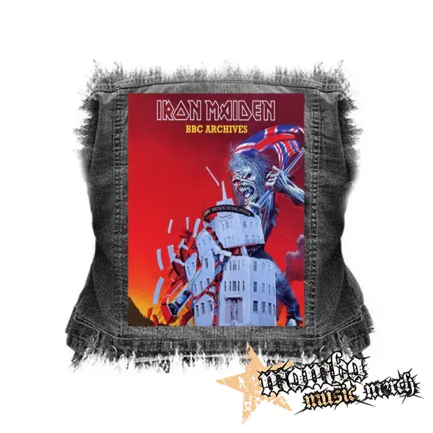 IRON MAIDEN - BBC Archives - chrbtová nášivka (36 x 27 cm)
