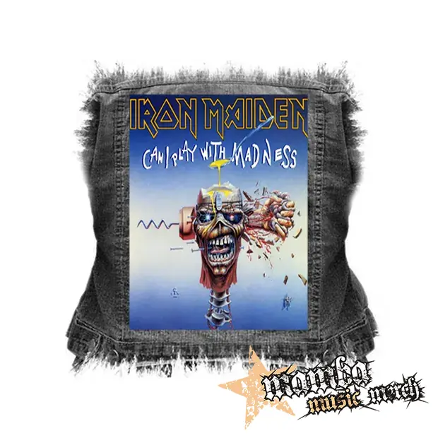 IRON MAIDEN - Can I PLay With Madness - chrbtová nášivka (36 x 27 cm)