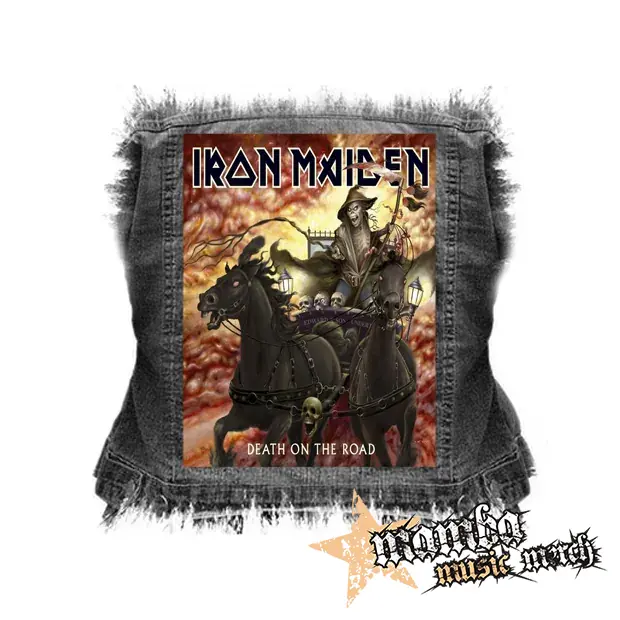 IRON MAIDEN - Death on the Road - chrbtová nášivka (36 x 27 cm)