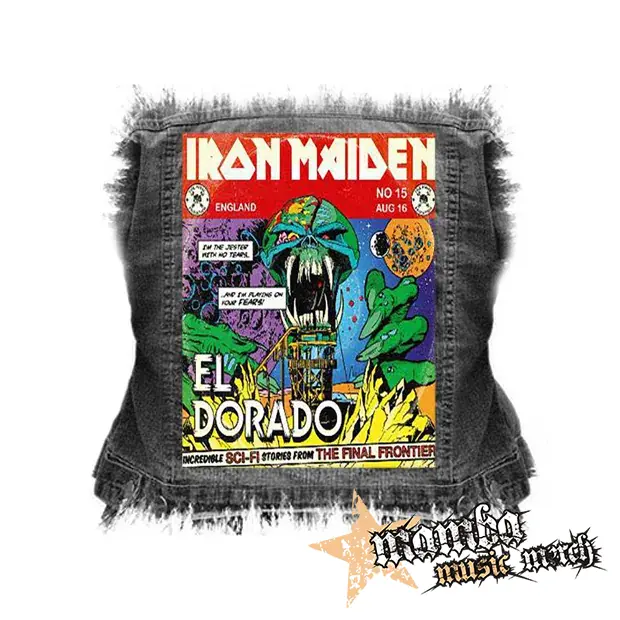 IRON MAIDEN - El Dorado - chrbtová nášivka (36 x 27 cm)