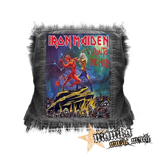 IRON MAIDEN - Run To The Hills - chrbtová nášivka (36 x 27 cm)