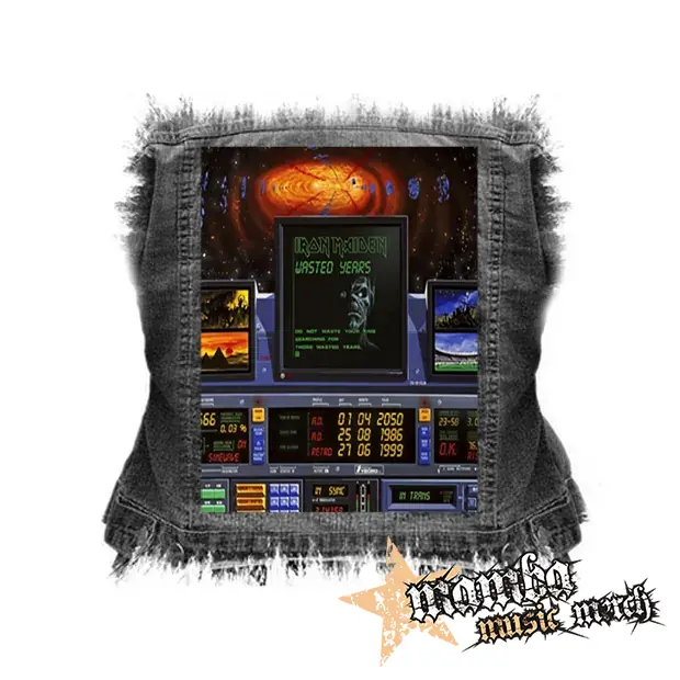 IRON MAIDEN - Wasted Years - chrbtová nášivka (36 x 27 cm)