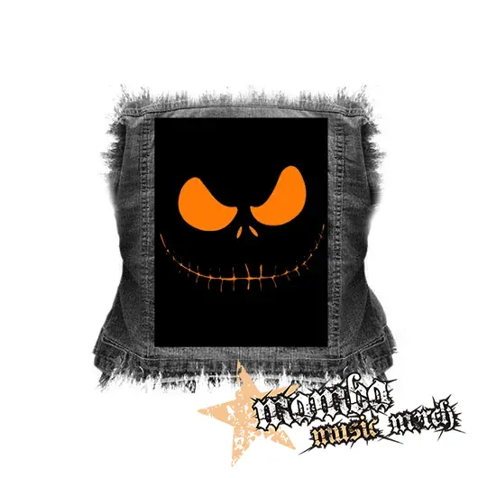 JACK SKELLINGTON - Orange Smile - chrbtová nášivka (36 x 27 cm)