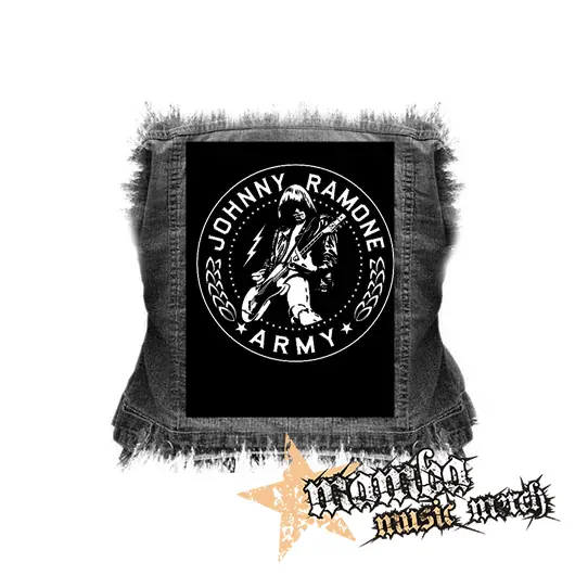 JOHNNY RAMONE - Johnny Ramone Army Logo 2 - chrbtová nášivka (36 x 27 cm)