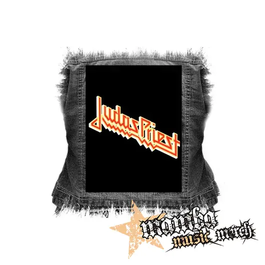 JUDAS PRIEST - Orange Yellow Classic Logo - chrbtová nášivka (36 x 27 cm)