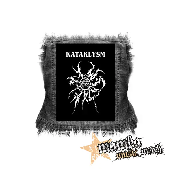 KATAKLYSM - Tribal Logo - chrbtová nášivka (36 x 27 cm)